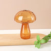 Transparent Jelly Color Mushroom Glass Vase Aromatherapy Bottle Home Small Vase Hydroponic Flower Pot Simple Table Decoration