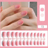 New 24Pcs French White Pink Gradient Fake Nail Short Square False Nails Press On Wearable Full Cover Acrylic Reusable Nail Tips