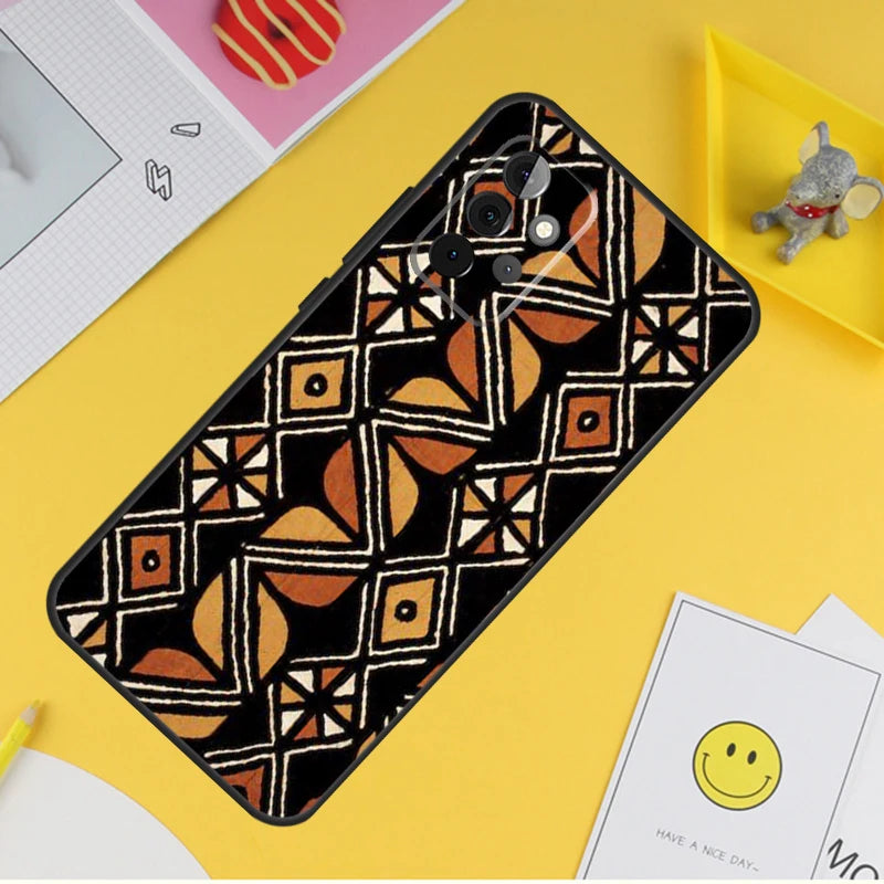 African Wax Print Design For Samsung Galaxy A14 A34 A54 A12 A32 A52 A51 A71 A53 A33 A13 A15 A25 A35 A55 Phone Case