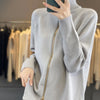 100% Pure Wool Stand Collar, Wool Zipper Cardigan, Lazy Style, 2024 autumn/winter New item, Women's Wool Sweater, Jacket