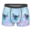 Boxer Lilo & Stitch Angel Love Alternative Shorts Panties Briefs Men Underwear Cartoon Cute Breathable Underpant Homme Plus Size