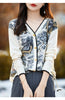 Spring and Autumn New Wool Sweater Female V-neck Mulberry Silk Coat Sweater Female Loose Top Female Knitted Cardigan