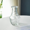 Simple Vintage Embossed Vase DIY Embossed Printing Mini Glass Vase Glass Creaft Transparent Hydroponics Vase