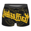Judas Priest Accessories British Steel Firepower Men Boxer Briefs Breathable Underwear Top Quality Print Shorts Birthday Gifts