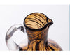 Brown Leopard Print Glass Vase Desk Decoration Hydroponics Flower Pots Decorative Arrangement Modern Decor Floral Vases