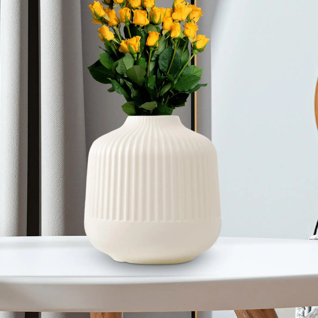 Nordic Plastic Flower Vase Flower Pot Basket Home Decoration Minimalist Vase for Home Living Room Table Office Bedroom Decors