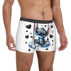 Boxer Lilo & Stitch Angel Love Alternative Shorts Panties Briefs Men Underwear Cartoon Cute Breathable Underpant Homme Plus Size