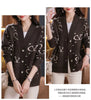 2024 New Korean V-neck Long Sleeve Knitting Cardigan Autumn Winter Thick Oversized Loose Letter Sweater Coat Ladies Vintage Tops