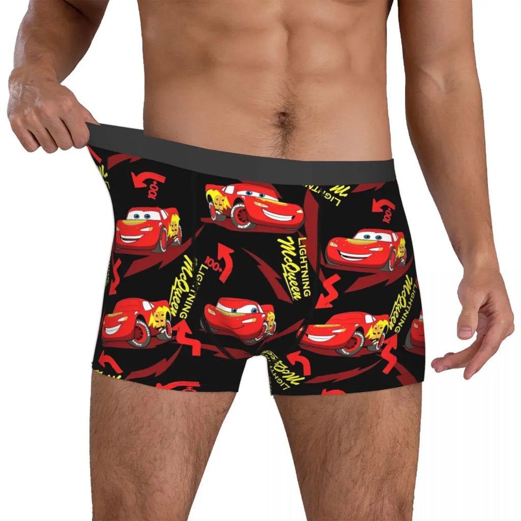 Lightning Mcqueen Car Merch Boxers Shorts Humor Underwear Boxer Pants Gag Gifts For Man