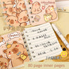 Capybara A7 Coil Notebook Padded Notebook Mini Pocket Book Diary Sketchbook School Notebooks Office Supplies Back To School