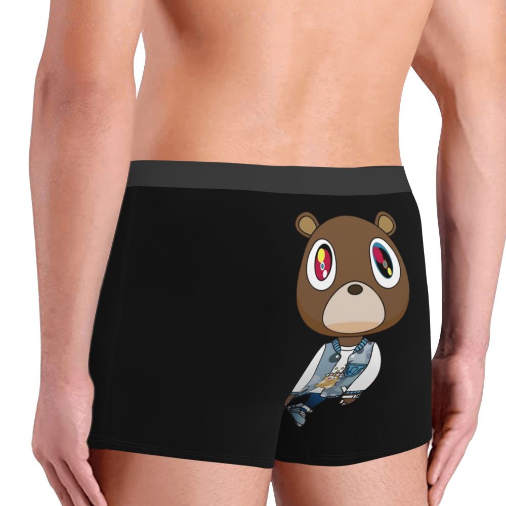 Custom Funny Kanye West Meme Boxer Shorts For Men 3D Print Sexy POP Rapper Underwear Panties Briefs Soft Underpants