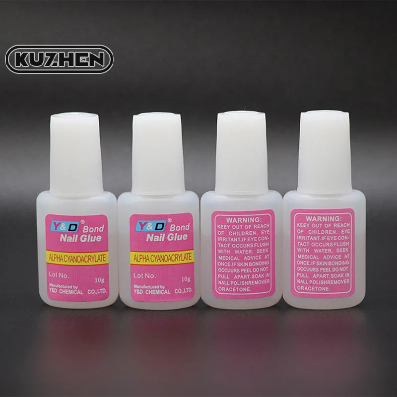 Strong Nail Glue Adhesive With Brush False Nails Glitter Acrylic with Brush