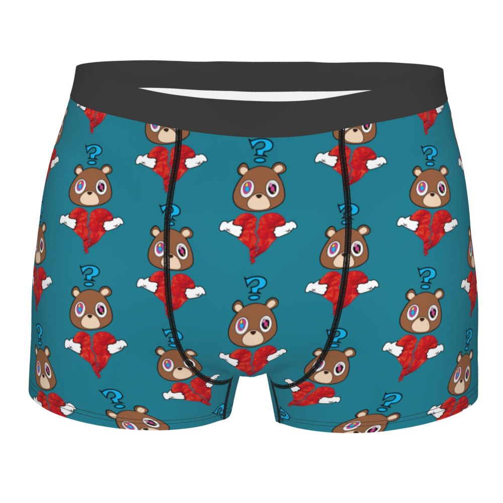 Custom Funny Kanye West Meme Boxer Shorts For Men 3D Print Sexy POP Rapper Underwear Panties Briefs Soft Underpants