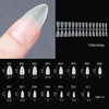 120pcs/bag Matte Press On Nail Tips Soft Full Cover False Nails Oval Almond Sculpted Fake Nail