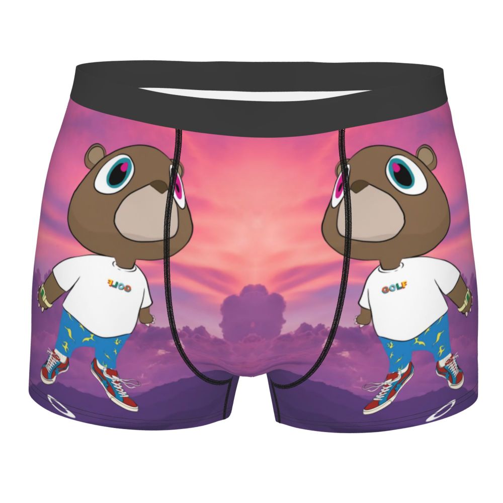 Custom Funny Kanye West Meme Boxer Shorts For Men 3D Print Sexy POP Rapper Underwear Panties Briefs Soft Underpants