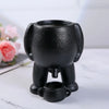 Resin Funny Flowerpot Piss Pot Shape Creative Human Shaped Peeing Plant Pot With Drainage Holes Figure Vases