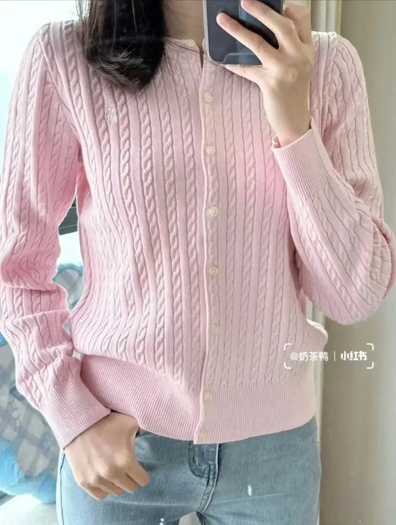 2024 New Cashmere Cardigans Sweater Women O-neck Autumn Winter Cashmere Cardigans Solid Single Breasted Women Cardigans Sweaters