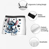 Boxer Lilo & Stitch Angel Love Alternative Shorts Panties Briefs Men Underwear Cartoon Cute Breathable Underpant Homme Plus Size