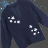 Winter Midnight Navy Blue Knitted Cardigans Women Spring Y2k Casual Star Embroidery Single Breasted XS-5XL Sweaters Dropshiping