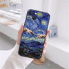 Art Van Gogh Starry Sunflower Phone Cover For iPhone 11 12 13 14 15 16 Pro Max X XR XS Max 15 16 Plus Black Soft Silicone Case