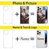 Custom Personalized Photo Text Name Logo Phone Case For iPhone 15 14 13 12 11 Pro X XS XR Max 7 8 Plus SE Mini Soft Back Cover