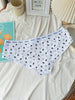 6pcs Cute Cartoon Cotton Thongs for Women - Quick-Dry, Breathable Low-Rise Panties with High Cut Design