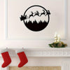 1pc Merry Christmas Metal Sign, Merry Christmas Metal Wall Sign, Round Metal Christmas Sign, Large Metal Christmas Signs, Room Decor, Home Decor, Holiday Decor, Festivals Decor, Front Door Decor, Scene Decor, Door Decor, Wall Decor, Background Decor