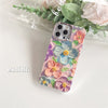 High Sense Spot Drill Oil Painting Flowers Phone Case