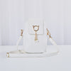 Mobile Phone Bags Women Woven Pearl Tassel Cover Type Crossbody Shoulder Bag