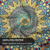 1pc Boho Round Tablecloth 60 Inch, Bohemian Circle Table Cloth, Stain Resistance, Water Repellent And Wrinkle-Free, Colorful Table Cover Decor For Home Kitchen Dining Party Patio Indoor And Outdoor Use
