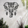 Iron Metal Elephant Wall Art Decor - Bohemian enthusiasts, Gift-givers - Composition, Iron - Suitable for Home Decor, Living Room, Gift