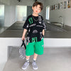 Casual Middle And Large Children's Two-piece Suit
