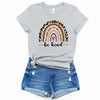 Fashion BE KIND Letter T-Shirt Top Print Short Sleeve