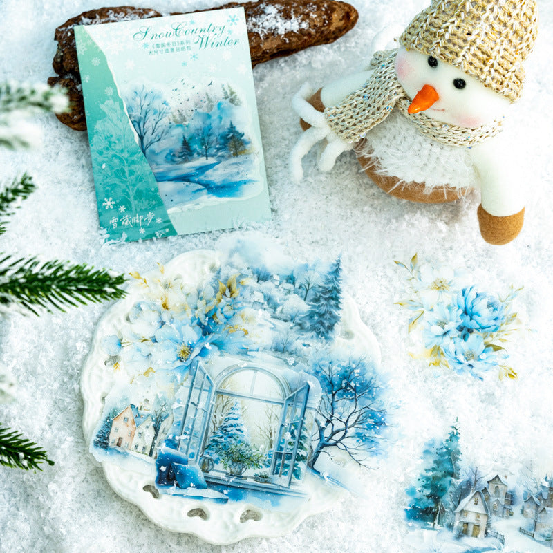 Winter Landscape Journal Decorative Source Material 10 Pieces 6 Models