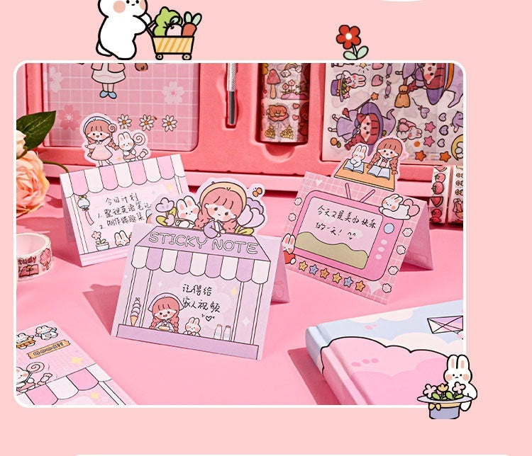 AKi Sauce Journal Book Gift Set Ins Good-looking Creative Journal Tape Stickers Notebook Full Set Of Materials