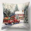 Christmas pillows - Christmas Pillows - Contemporary Printed Designs - Deck Your Halls in Delight