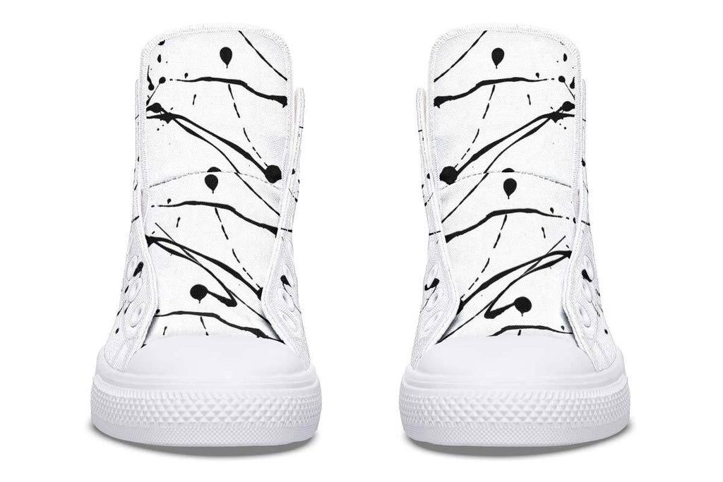 Printed Couple High-top Canvas Shoes