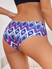 6 Pcs Seamless Aztec Print Briefs, Ultra Comfy Breathable Stretchy Women's Intimates Lingerie & Underwear for Everyday Wear