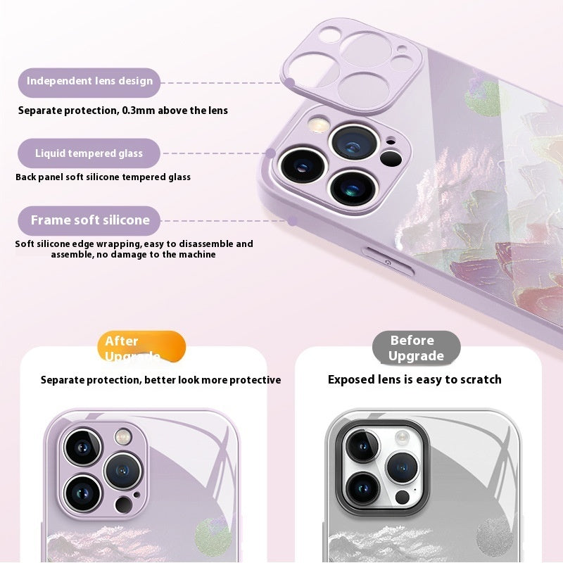 Applicable Phone Case All-inclusive Drop-resistant Glass