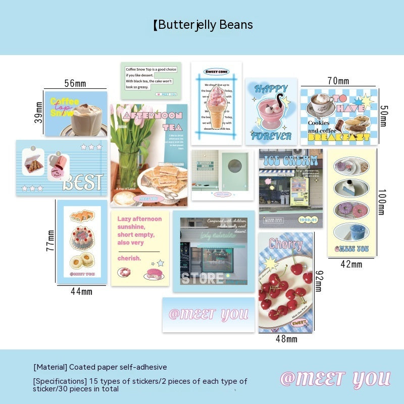 Sticker Package Korean Style Creative Journal Material DIY Decoration