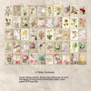 Artistic Retro Plant Flower Journal Decoration Base Paper