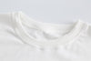 Letter Denim Patch Short Sleeve Men Clothing