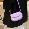 Candy Color Cute Shell Bag Ins Fashion Saddle Bags Women Shoulder Messenger Bag