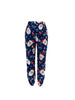 1pc Festive Christmas Print Women'S Casual Jogger Pants, Polyester Knit Fabric, All-Season Long Length Trousers with Pockets, Adult Holiday Santa Claus Pattern Lounge Pants