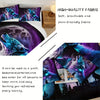 Wolf Comforter Set Wildlife Bedding Star System Comforter 3-Piece Set (1 Bed Comforter + 2 Pillow Cases), Comforter For All Seasons, Soft, Comfortable, Breathable Printed Bedding For Home Dorm Decoration