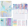 6 Loose leaf Binder Journal Book Marbling Notebook