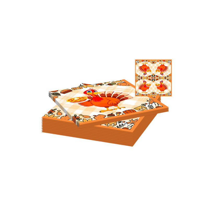 Banner Paper Towel Paper Cup Tablecloth Decoration
