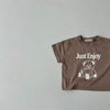 Three-color Infant Toddler Cartoon Bear Top Short-sleeved Casual T-shirt