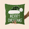 4pcs Set Ultra Soft Short Plush Christmas Pillow Covers, 18x18 Inch - Single-Sided Print, Zip Closure for Sofa & Car Decor (No Insert)