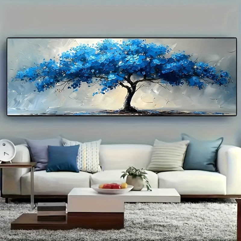 Tree of Life Acrylic Canvas Painting - Unframed, 1PC, Extra Large Abstract Landscape Wall Art - Modern Geometric Decor for Living Room, Bedroom, Kitchen, Bathroom - Canvas Wall Hanging